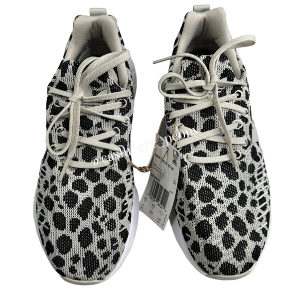 Adidas Swift Run 22 Leopard Cheetah Print Black White Running Shoes Size 6.5 - Picture 3 of 8